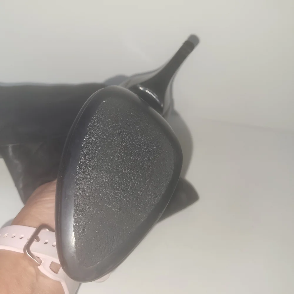 Guess Black Over the Knee Leather Boots